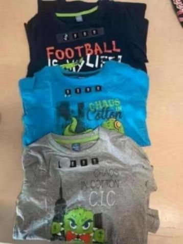 NIEUW! 3x “Dopodopo boys” longsleeves, mt 128, €6,99 beschikbaar voor biedingen