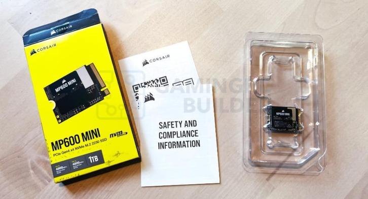 Corsair MP600 mini 1Tb (5 op voorraad, NVME, gen 4), Computers en Software, Harde schijven, Zo goed als nieuw, Intern, SSD, Overige aansluitingen