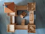 Nog mooie houten ridder kasteel met toebehoren., Kinderen en Baby's, Speelgoed | Houten speelgoed, Ophalen, Gebruikt