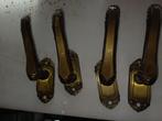 Gouden deurkrukken te koop. 4 stuks., Huis en Inrichting, Ophalen, Gebruikt, Binnen