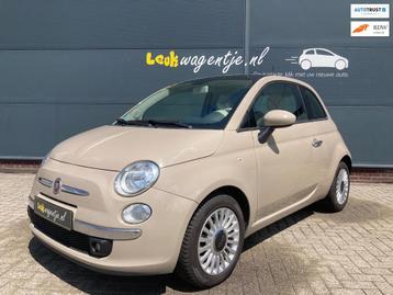 Fiat 500 1.2 Lounge *cappuccino *airco *panorama *bluetooth beschikbaar voor biedingen