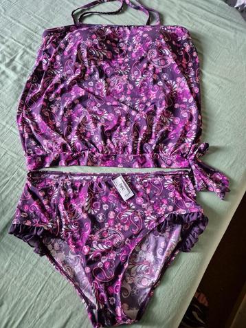 Nieuwe paarse tankini M42 BPC Bonprix collection roze/grijs beschikbaar voor biedingen
