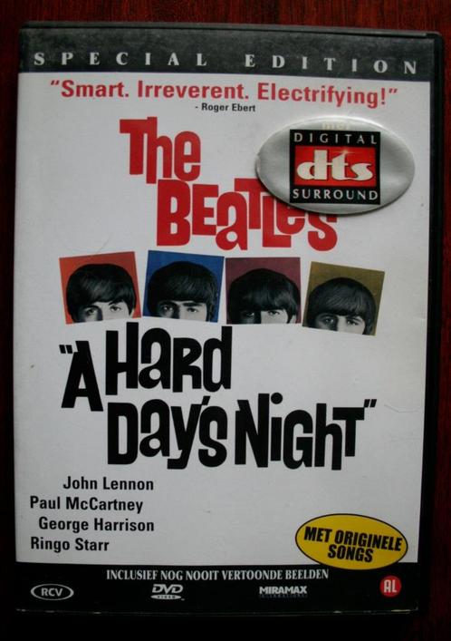 The Beatles - A Hard Day’s Night (DVD), Cd's en Dvd's, Dvd's | Muziek en Concerten, Zo goed als nieuw, Muziek en Concerten, Alle leeftijden