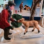 Kerst Lemax - bewegend hert wintertafereel, werkend, Ophalen of Verzenden, Gebruikt
