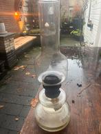 Oude glazen olielamp, Antiek en Kunst, Antiek | Lampen, Ophalen of Verzenden