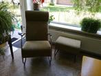 Fauteuil met voetenbank, Ophalen, Gebruikt, Minder dan 75 cm, Stof