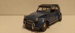 Citroen 2CV eend blauw 1966 Solido metal nobox 1:17 KRD, Hobby en Vrije tijd, Modelauto's | 1:18, Ophalen of Verzenden, Zo goed als nieuw