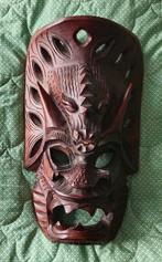 Decoratief handgesneden houten masker., Antiek en Kunst, Kunst | Beelden en Houtsnijwerken, Ophalen of Verzenden