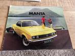 Opel Manta 08 1972, Boeken, Auto's | Folders en Tijdschriften, Ophalen of Verzenden, Opel, Zo goed als nieuw