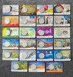 23 x vijfje coincard UNC nederland + boek, Koningin Beatrix, Zilver, Euro's, Verzenden