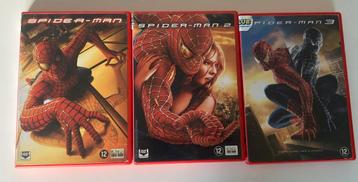 Spider man 1-2-3 DVDs beschikbaar voor biedingen