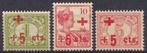 Ned-Indie NVPH nr 135/7 ongebruikt Rode Kruis 1915, Ophalen of Verzenden, Nederlands-Indië, Postfris