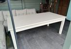 Landelijke eettafel 200x100 met lades , creme, Huis en Inrichting, Tafels | Eettafels, 200 cm of meer, Zo goed als nieuw, Rechthoekig