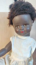 Antieke  donkere pop van compositie, Verzamelen, Ophalen of Verzenden, Zo goed als nieuw, Pop