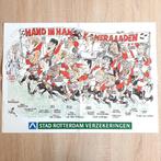 Feyenoord kampioenposter karikatuur1999 door Dik Bruynesteyn, Verzenden, Zo goed als nieuw, Feyenoord, Poster, Plaatje of Sticker