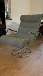 Draaiende blauwe stoel skalma, Huis en Inrichting, Slaapkamer | Slaapbanken, Ophalen, Gebruikt, Eenpersoons