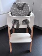 Stokke Steps Kinderstoel met babyzit en tafelblad, Ophalen of Verzenden, Gebruikt, Meegroeistoel, Stoelverkleiner
