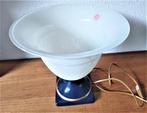 Tafellamp-Italiaanse vintage (Uplighter) glas/keramiek 70s, Ophalen of Verzenden, Gebruikt, Glas, Minder dan 50 cm