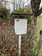 brievenbus weerhut weerstation pakketkastje boekenkastje, Tuin en Terras, Ophalen, Gebruikt, Hout, Staande brievenbus