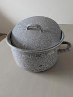 Grijsgewolkte emaille pan, Antiek en Kunst, Antiek | Emaille, Ophalen of Verzenden