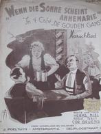 IN 'T CAFÉ "DE GOUDEN GANS **Oude Bladmuziek uit 1939**, Muziek en Instrumenten, Bladmuziek, Gebruikt, Ophalen of Verzenden, Artiest of Componist