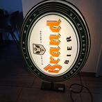 Brand bier grote dubbelzijdige lichtbak gevelreclame, Ophalen, Gebruikt, Lichtbak of (neon) lamp