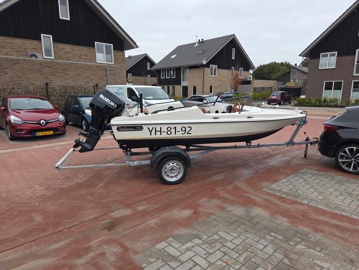 Beekman Delta 442 te koop – snelle en nette speedboot!, Watersport en Boten, Speedboten, Zo goed als nieuw, 3 tot 6 meter, Benzine