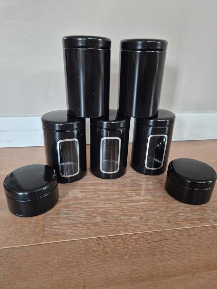 Brabantia Voorraadbussen Set - 7 stuks, Huis en Inrichting, Keuken | Keukenbenodigdheden, Gebruikt, Ophalen of Verzenden