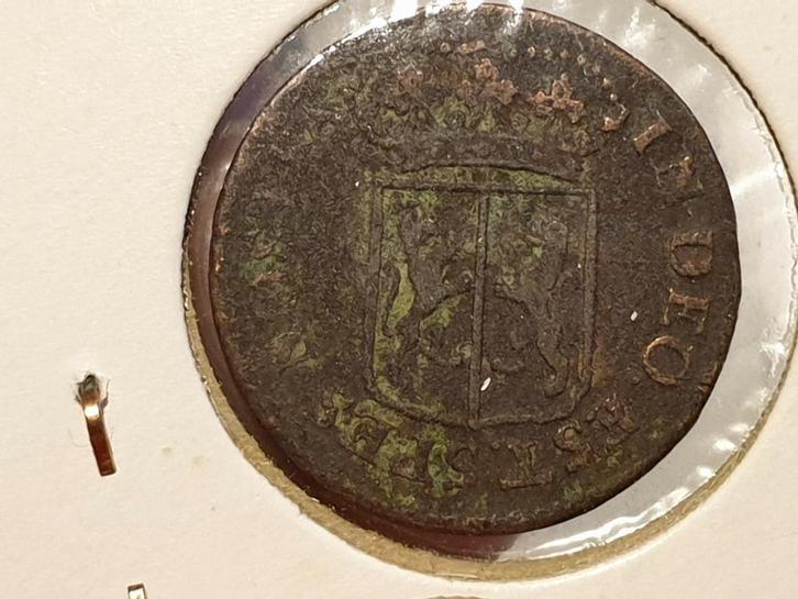 Gelria, duit 1761 (01), Postzegels en Munten, Munten | Nederland, Overige waardes, Vóór koninkrijk, Ophalen of Verzenden