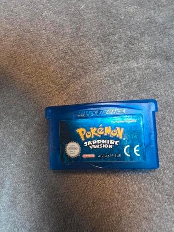 Saphire orgineel gba pokemon gameboy advance sp  beschikbaar voor biedingen