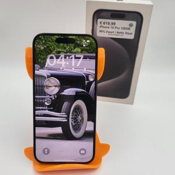 iPhone 15 Pro 128GB 90% Zwart | Nette Staat beschikbaar voor biedingen