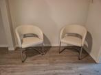 2 Eet-woonkamer stoelen chromeframe swingpoot, Huis en Inrichting, Ophalen, Gebruikt, Twee, Swingpoot