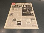 Jethro Tull - Thick as a Brick Vinyl LP (met Krant), Ophalen of Verzenden, Gebruikt, 12 inch, Rock-'n-Roll
