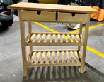 FÖRHÖJA kitchen trolley / Keukentrolley, Huis en Inrichting, Ophalen, Bruin, 50 tot 100 cm, Zo goed als nieuw