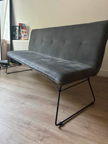 Eettafelbankje grijs