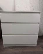 Witte Ikea Malm ladekast - 3 lades, Ophalen, Overige materialen, Gebruikt, 50 tot 100 cm