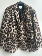 LUMINA wollige oversized blazer animalprint mt TU