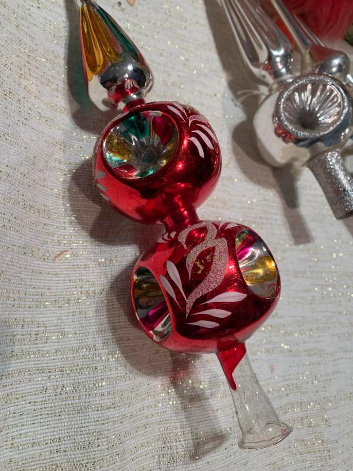 Kerstboom deuk piek met tinsel, Diversen, Kerst, Zo goed als nieuw, Ophalen of Verzenden