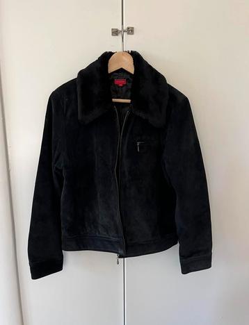 100% suede leren jas kleur zwart maat 42 merk Castro Girl beschikbaar voor biedingen