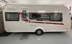 LMC Musica 470E lengte bedden, cassetteluifel, mover, ATC, Caravans en Kamperen, Caravans, Treinzit, 2 aparte bedden, 6 tot 7 meter