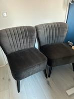 2 mooie antraciet fauteuils, Huis en Inrichting, Fauteuils, 75 tot 100 cm, Ophalen of Verzenden, Zo goed als nieuw, Stof