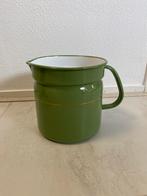Emaille melkkoker groen, Antiek en Kunst, Antiek | Emaille, Ophalen of Verzenden