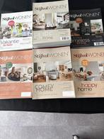Stijlvol Wonen - 6 Tijdschriften - Interieur Inspiratie, Ophalen, Zo goed als nieuw, Glossy