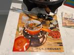 vintage Le Creuset fondueset Vulcanic nieuw!, Witgoed en Apparatuur, Fonduesets, Brander, Fondueset, Ophalen of Verzenden, Zo goed als nieuw