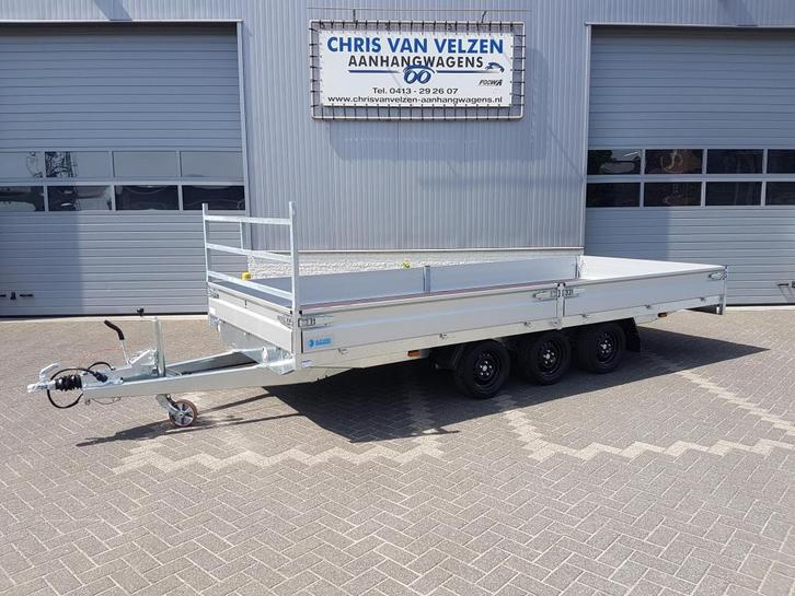 NIEUWE HAPERT AZURE H-3 PLATEAUWAGEN UIT VOORRAAD LEVERBAAR, Auto diversen, Aanhangers en Bagagewagens, Nieuw