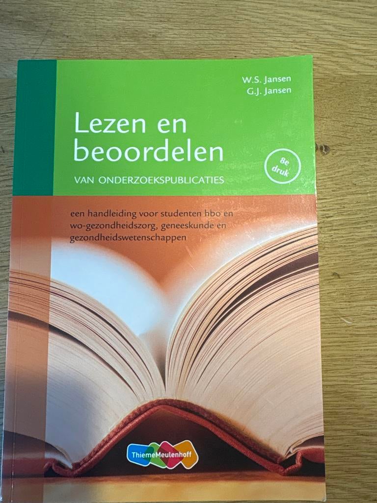Lezen en beoordelen van onderzoekspublicaties, Boeken, Studieboeken en Cursussen, Ophalen of Verzenden, Alpha, Zo goed als nieuw