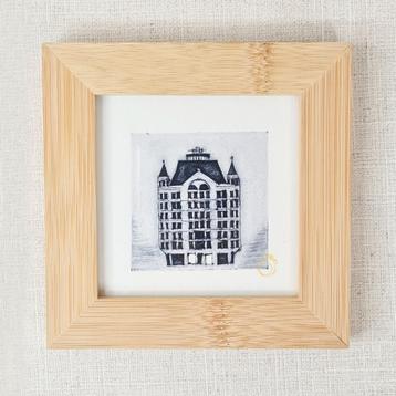 Ets Het Witte Huis Rotterdam 10x10 cm beschikbaar voor biedingen