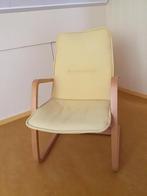 Ikea Poang relax stoel, bekleding geel, blank hout., Huis en Inrichting, Stoelen, Ophalen, Overige kleuren, Zo goed als nieuw
