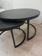 salontafel set 2  rond zwart model Catana*Richmond Interiors, Huis en Inrichting, Tafels | Salontafels, Ophalen, Rond, Nieuw, 50 tot 100 cm