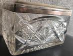 Antieke geslepen kristallen sieradendoos zilver, Ophalen